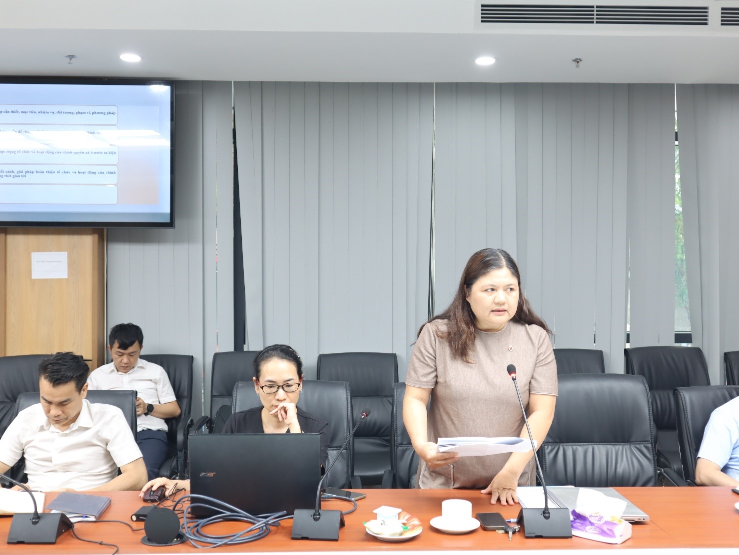 Nghiệm thu dự án điều tra khảo sát cấp Bộ “Điều tra thực trạng tổ chức và hoạt động của chính quyền xã ở nước ta hiện nay” 